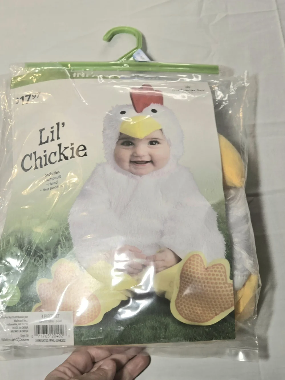 NEW Lil' Chickie Baby Chicken Halloween Costume 3pc Infant 0-6 M NIP